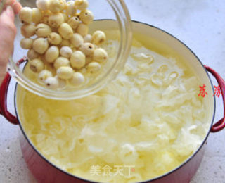 Master The Five Points of White Fungus and Quickly Simmer The Glue-cook A Pot of Papaya and White Fungus Soup for Beauty and Slimming recipe