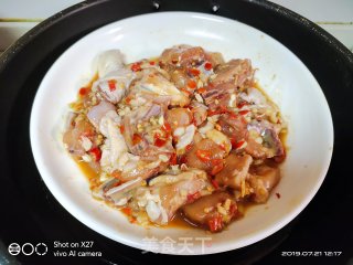 Steamed Chicken with Chopped Pepper recipe