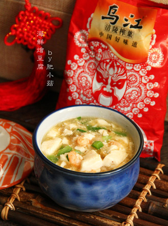 Braised Tofu with Seafood recipe