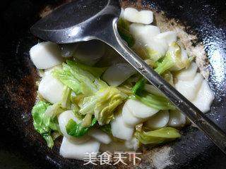 Stir-fried Rice Cake with Mustard and Beef Cabbage recipe