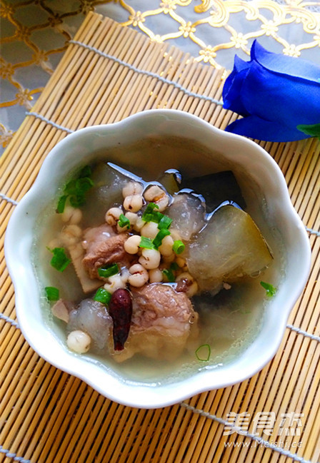 Winter Melon and Barley Pork Rib Soup recipe