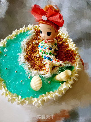 #柏翠大赛#barbie Mermaid Cake recipe