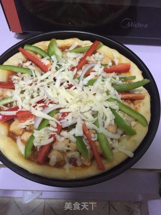 Homemade Super Supreme Sea and Land Pizza recipe