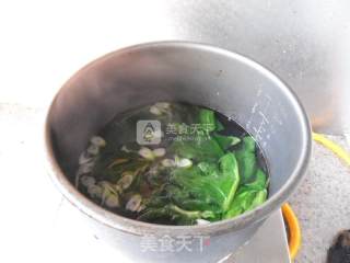 Spinach Leaf Egg Drop Soup recipe