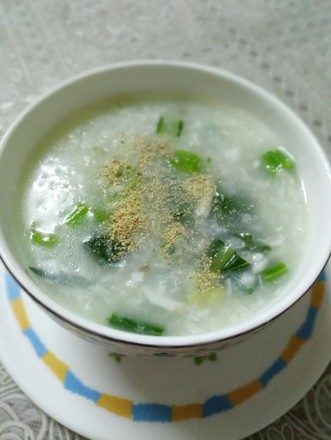 Fish Mashed Vegetable Congee recipe