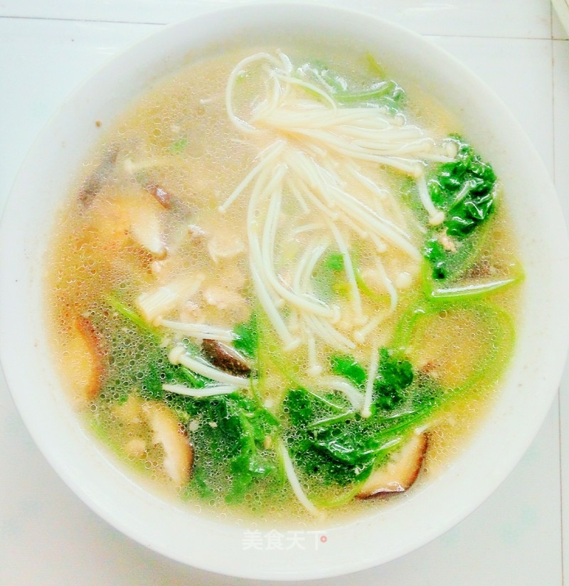 Minced Meat and Mushroom Soup recipe