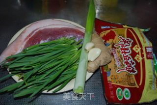 Twice Cooked Pork with Garlic Sprouts recipe