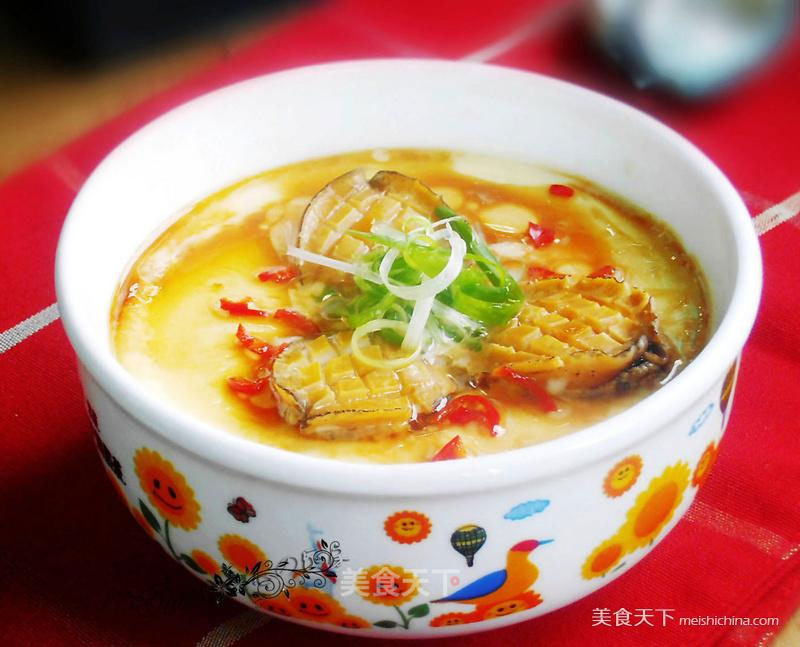 Steamed Egg with Baby Abalone