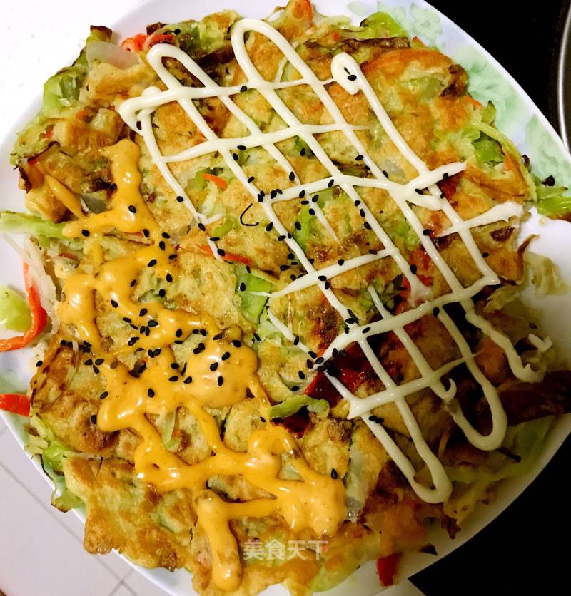 Homemade Okonomiyaki recipe