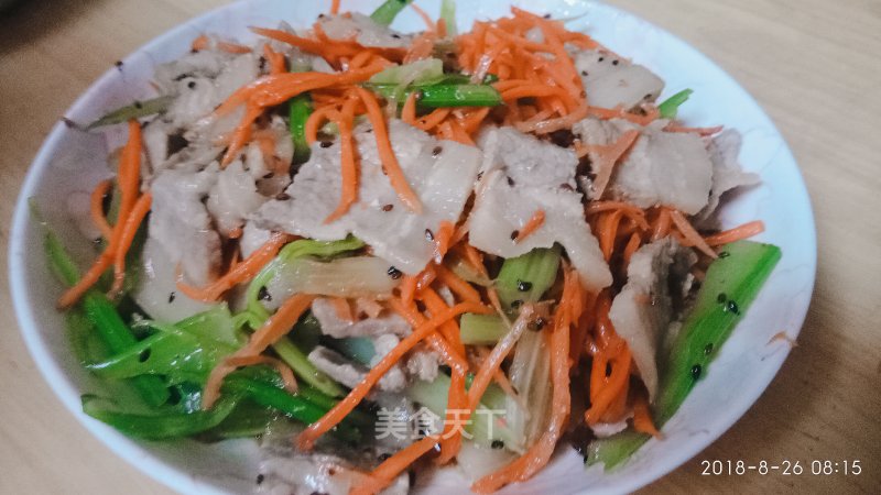 Celery Mix Pork Slices recipe
