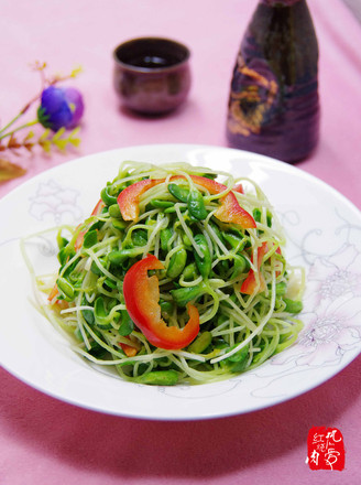 Vegetarian Stir-fried Black Bean Sprouts