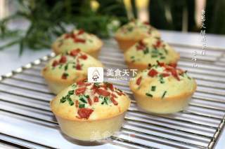 #aca烤明星大赛# Scallion Ham Salty Cake recipe