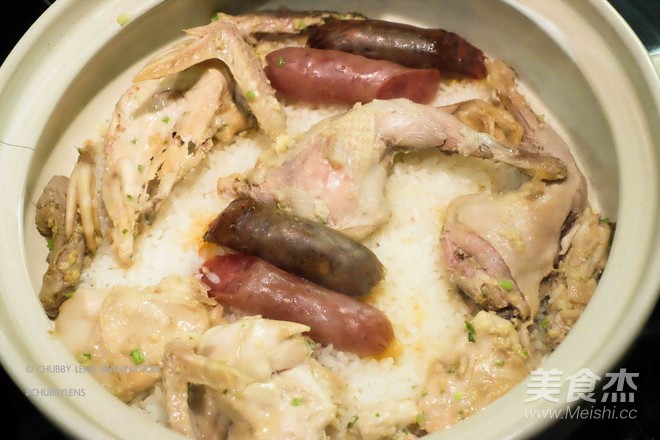 Partridge Double Intestine Claypot Rice recipe