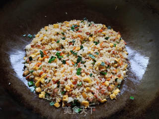 Fried Rice with Crispy Sausage and Egg recipe