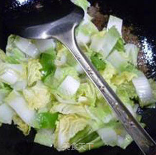 Stir-fried Baby Vegetables with Green Pepper and Ham recipe