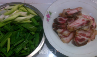 Stir-fried Bacon with Green Garlic recipe