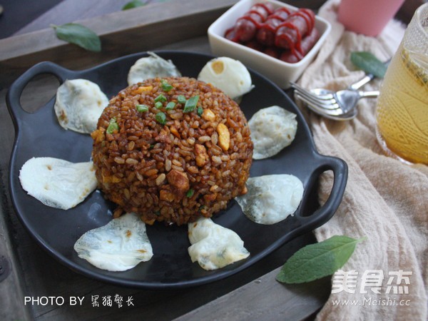 Fried Rice with Lard Residue and Soy Sauce recipe