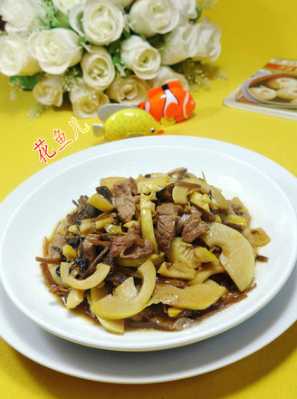 Stir-fried Leishan with Prunes and Vegetables recipe