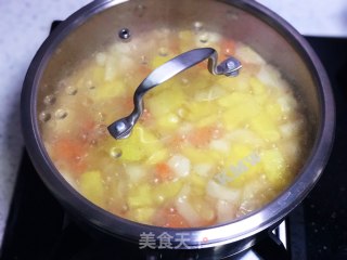 Potato and Carrot Cream Soup——the New Year Adds Magical Red, and The Thick Soup Has A Stronger Taste recipe