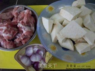 Home Cooking @@芋头烧排骨 recipe