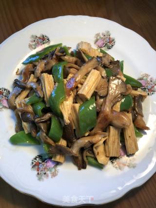 Fried Yuba with Fresh Mushrooms recipe