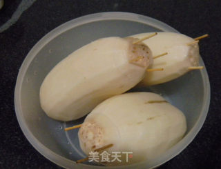 Rose Honey Glutinous Rice Lotus Root recipe