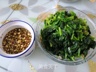 Garlic with Spinach recipe