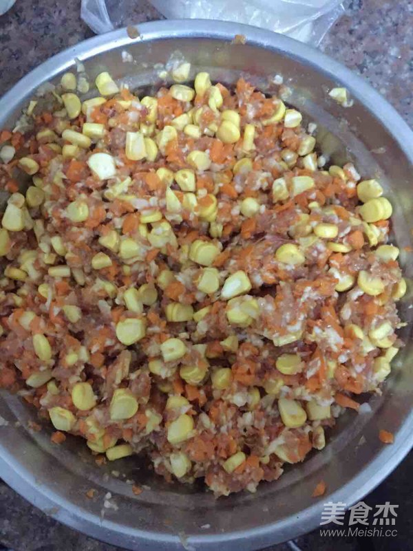 Corn Carrot Dumplings recipe