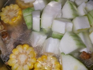 Winter Melon Corn Chicken Soup recipe