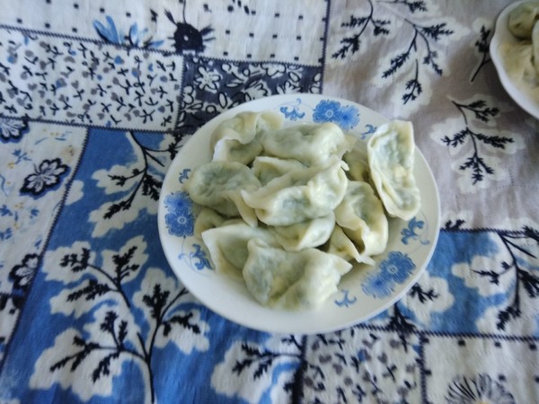 Vegetarian Horn Melon and Chive Stuffed Dumplings recipe