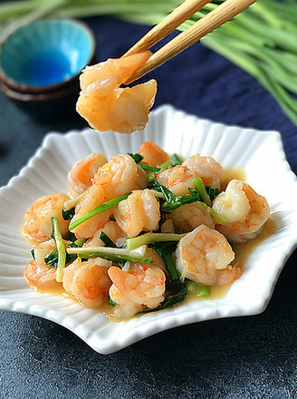 Fried Shrimp Balls with Green Garlic