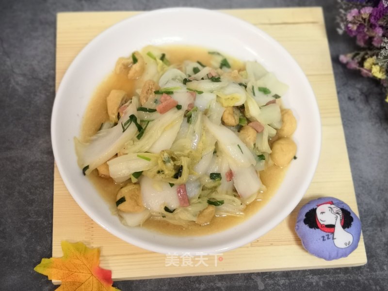 Braised Chinese Cabbage with Tofu recipe