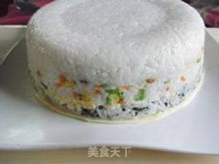 Flower Pattern Rice (7)—romantic Tanabata—multi-flavored Sushi Cake recipe