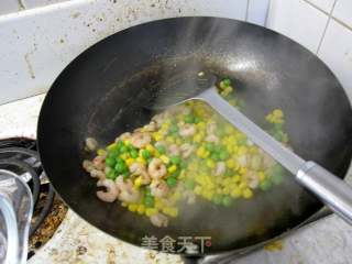 Stir-fried Shrimp with Green Beans and Corn recipe