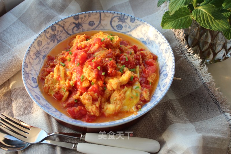 A Quick Dish Made in Ten Minutes-tomato Scrambled Eggs recipe