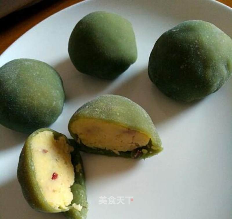 Green Juice Diy——green Juice Mung Bean Daifuku recipe