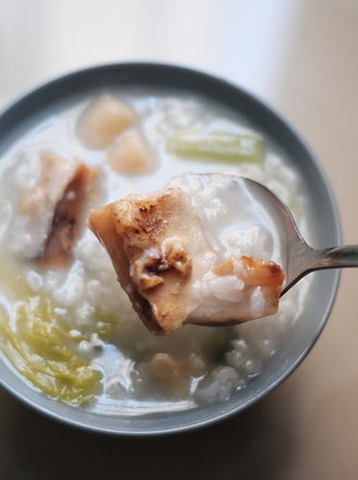 Congee with Dried Scallops and Golden Pomfret
