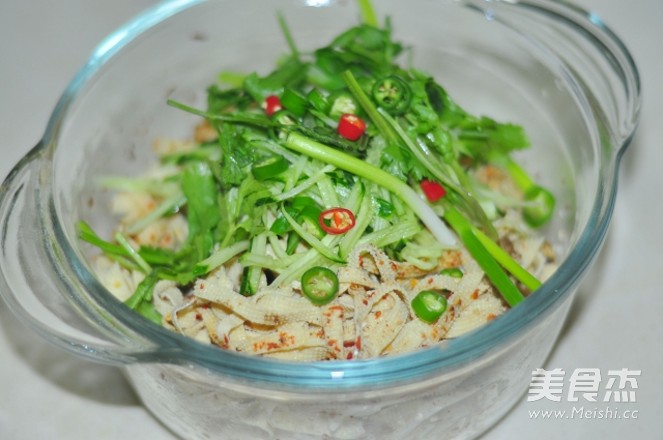 Tofu with Golden Needle recipe