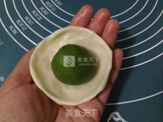 Matcha Bean Paste Egg Yolk Crisp recipe