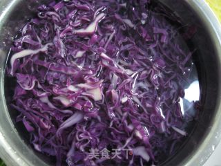 Potato Shreds with Purple Cabbage recipe