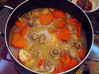 Mushroom Carrot Oxtail Soup recipe