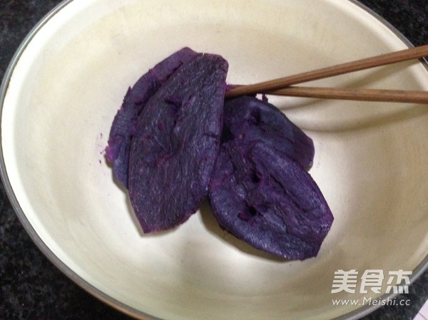 Coconut Purple Sweet Potato Cake recipe