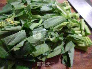 Stir-fried Rapeseed with Winter Bamboo Shoots recipe