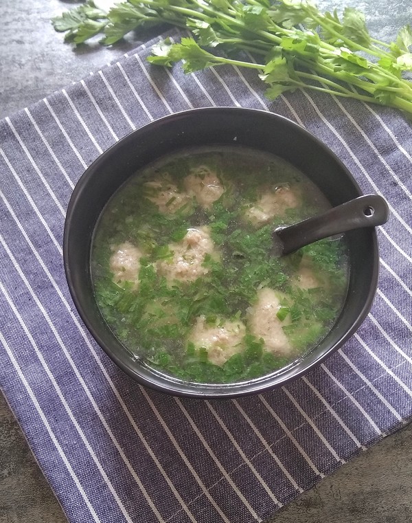 Parsley Meatball Soup recipe