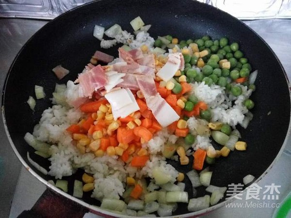Curry Bacon Baked Rice recipe