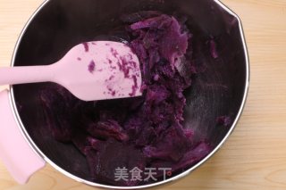 Net Red Fairy Bean Cake丨purple Sweet Potato Fairy Bean Cake that Can be Done in One Pan recipe