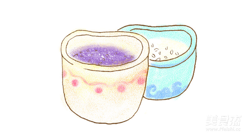 [hand-painted Recipe] Coconut-flavored Fruit Porridge is Refreshing and Nutritious recipe