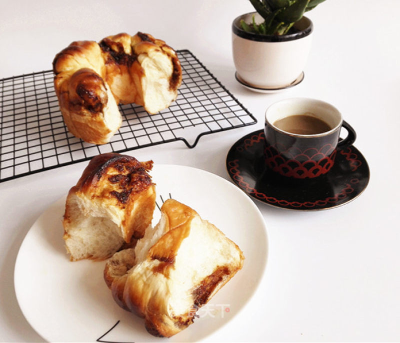 #炉美食#rose Paste Bread recipe
