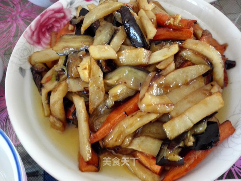 Eggplant Strips with Bbq Sauce recipe