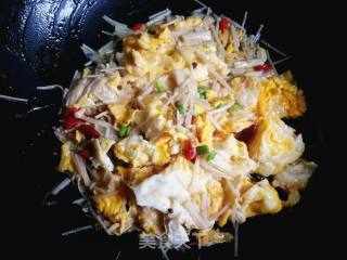 #团圆饭# Scrambled Eggs with Mushroom recipe